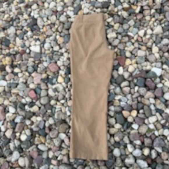 APT. 9 PETITE LINEN BLEND CAMEL LINED PANTS SIZE 10 - Picture 7 of 12